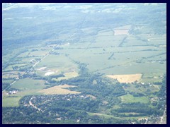 Landing on Toronto Pearson Airport 02 - Ontario fields